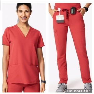 Limited Edition Figs Clay Scrub TOP ONLY Brand new